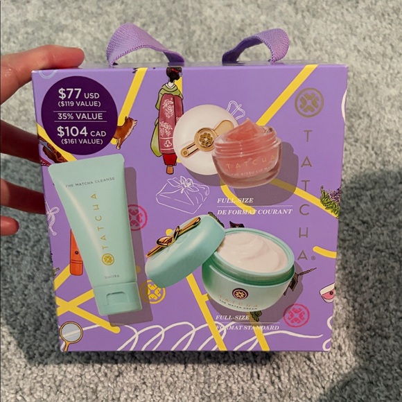 Tatcha cleanse moisture and lip Gift Set unopened and Brand new.